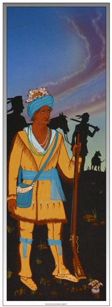 “Dutch”, also known as “Tahchee”, was a leader among the Old Settlers.  He grew up in the West and became a skilled hunter of the buffalo.  He visited many tribes and became skilled in a number of different techniques of hunting and fighting.  Dutch fought many battles with the Comanche Indians who resented the arrival of the Cherokee.  In his later years, “Dutch” made peace with the Comanche; and served with distinction as both a scout and a guide to a number of hunting parities and expeditions. 